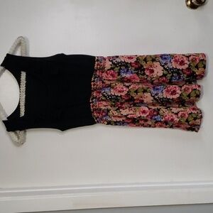 Flower Tank Top Dress